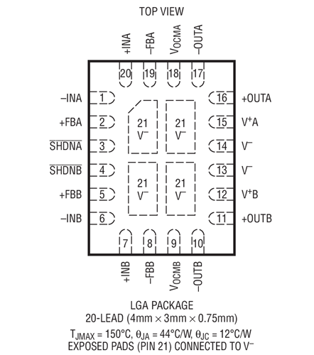 HMC463LH250/HMC463LH250TR低噪聲AGC分布式放大器   ADI現(xiàn)貨