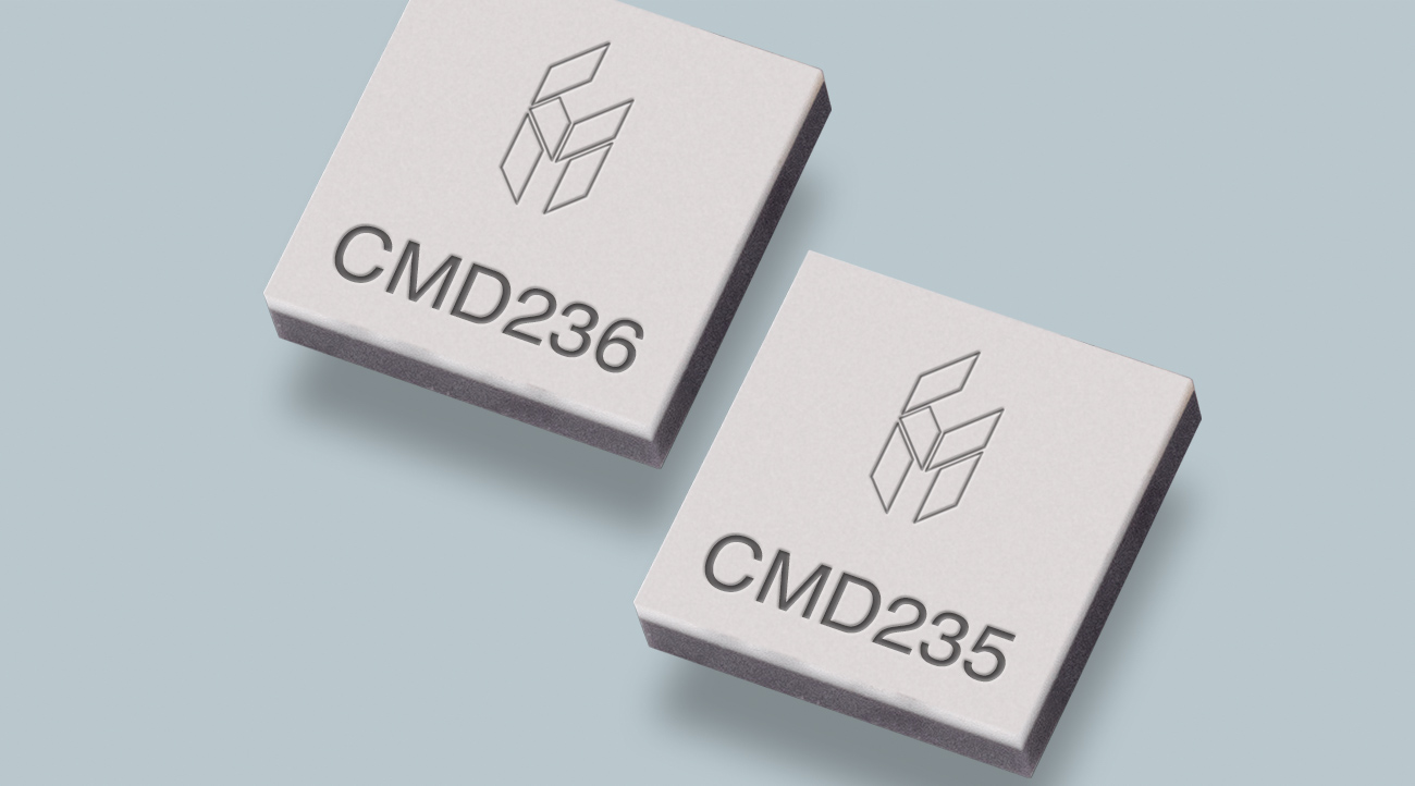 CUSTOM MMIC新型寬帶無反射GaAs MMIC開關(guān)覆蓋DC-18 GHz頻率  即CMD235C4和CMD236C4