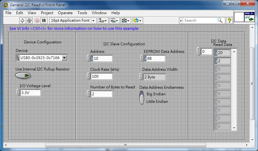 Labview 測試狀態(tài)