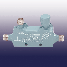 4246B-10  耦合器-SMA（F）0.5 GHz至18 GHz，微型帶狀線（最大平坦+/- 0.5dB）50瓦